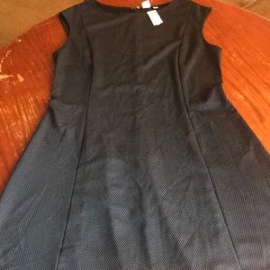 Gap black polka dot dress